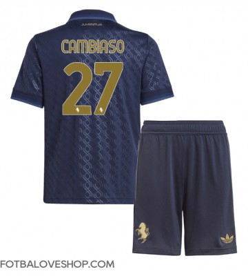 Juventus Andrea Cambiaso #27 Dětské Alternativní Dres 2024-25 Krátký Rukáv (+ trenýrky)